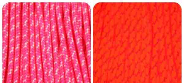 (image for) NeonPinkandWhiteCamoBlacklightType1Paracord - Click Image to Close
